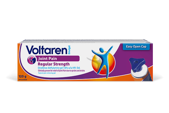 Voltaren Joint Pain Relief Regular Strength 1.16% Diclofenac Gel packshot