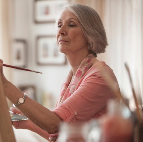482147081 Old woman painting