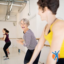 Women in a dynamic fitness class - part of their chronic wrist pain treatment plan