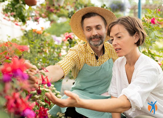 Get back to doing the things you enjoy A couple gardening - a popular osteoarthritis pain relief home remedy