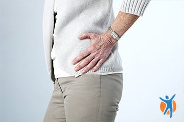 A women inflammatory with hip pain A women inflammatory with hip pain