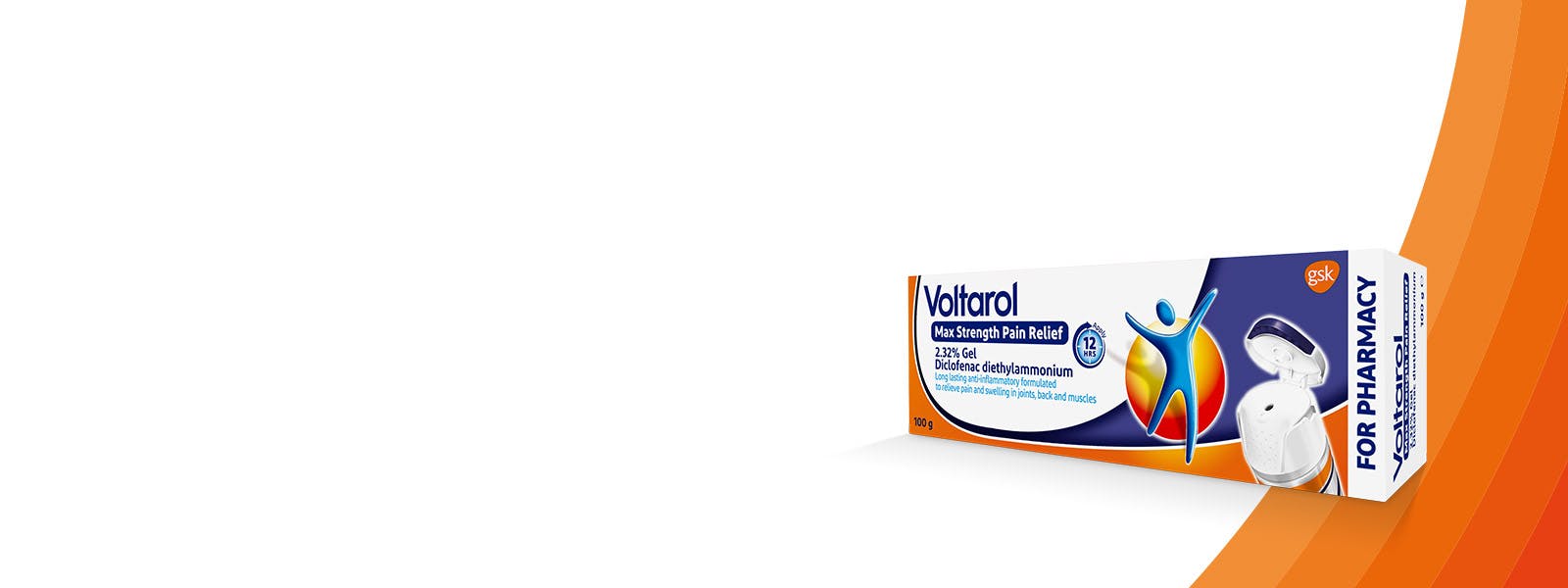 Voltarol 2.32% Diclofenac Gel for joint and back pain relief product