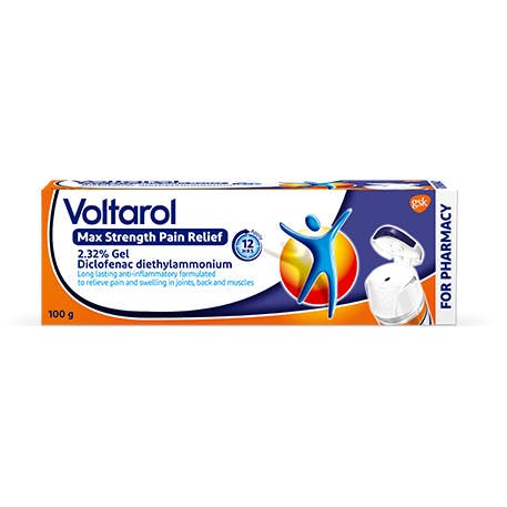 Voltarol 2.32% Diclofenac Gel for joint and back pain relief product