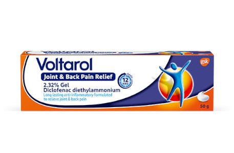 Voltarol 2.32% Diclofenac Gel for joint and back pain relief product