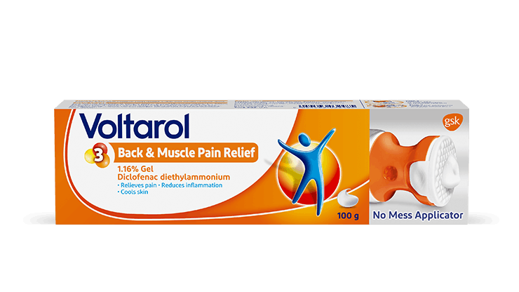 Voltarol Back & Muscle Pain Relief 1.16% Gel with a No Mess Applicator