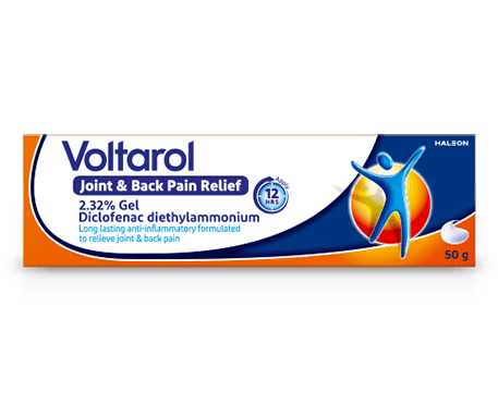 Voltarol 2.32% Diclofenac Gel for joint and back pain relief product