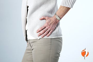 A women with hip pain