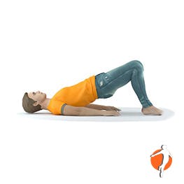 Proper way to do a hip thrust Man demonstrating how to do a hip thrust