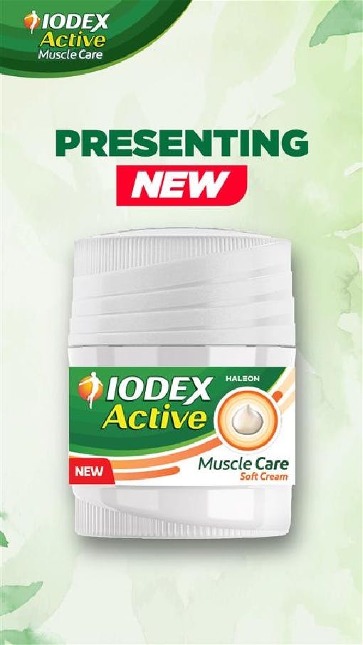 New Iodex Active Muscle Care Cream Packshot