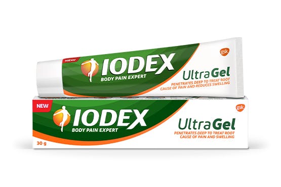 Iodex UltraGel for back and muscle pain relief product