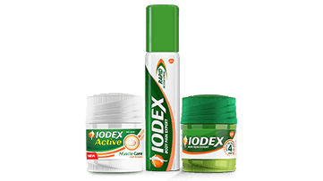 Iodex products - whole range (spray, balm and gel)