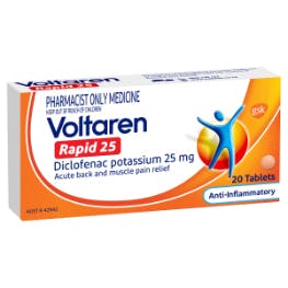 Voltaren Rapid Pain Relief Tablets for oral pain relief
