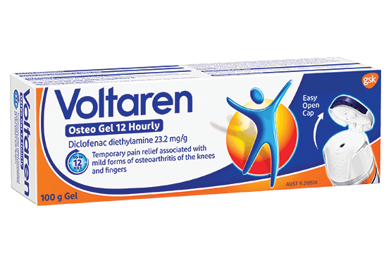 Voltaren Osteo Gel 12 Hourly 100g packshot Voltaren Osteo Gel 12 Hourly 100g packshot