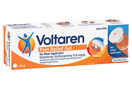 Packshot Voltaren Pain Relief Gel with No Mess Applicator