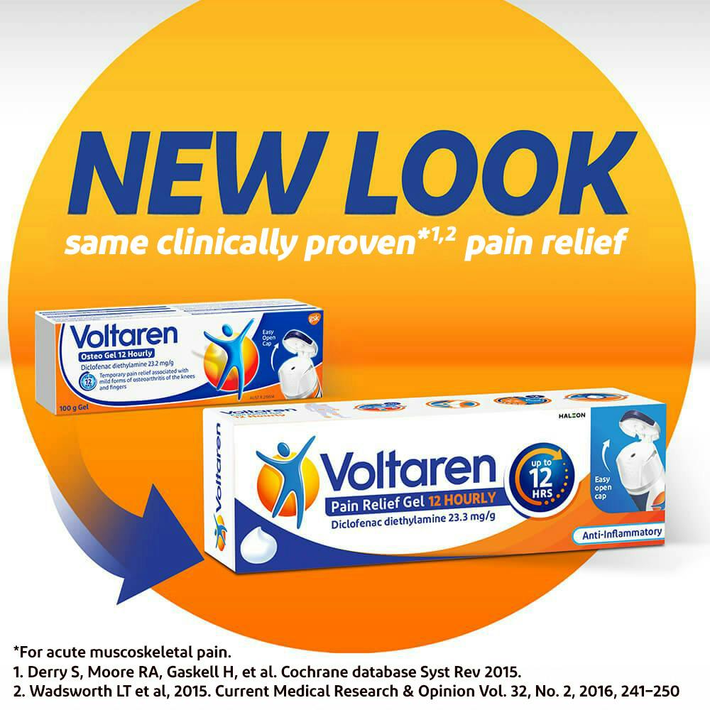 Packshot Voltaren Pain Relief Gel 12 Hourly