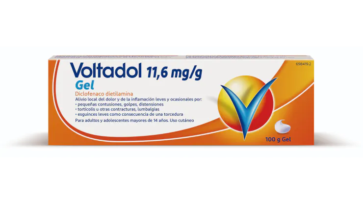 Voltadol 11,6 mg Gel con Diclofenaco para el alivio del dolor de espalda y muscular - Voltadol