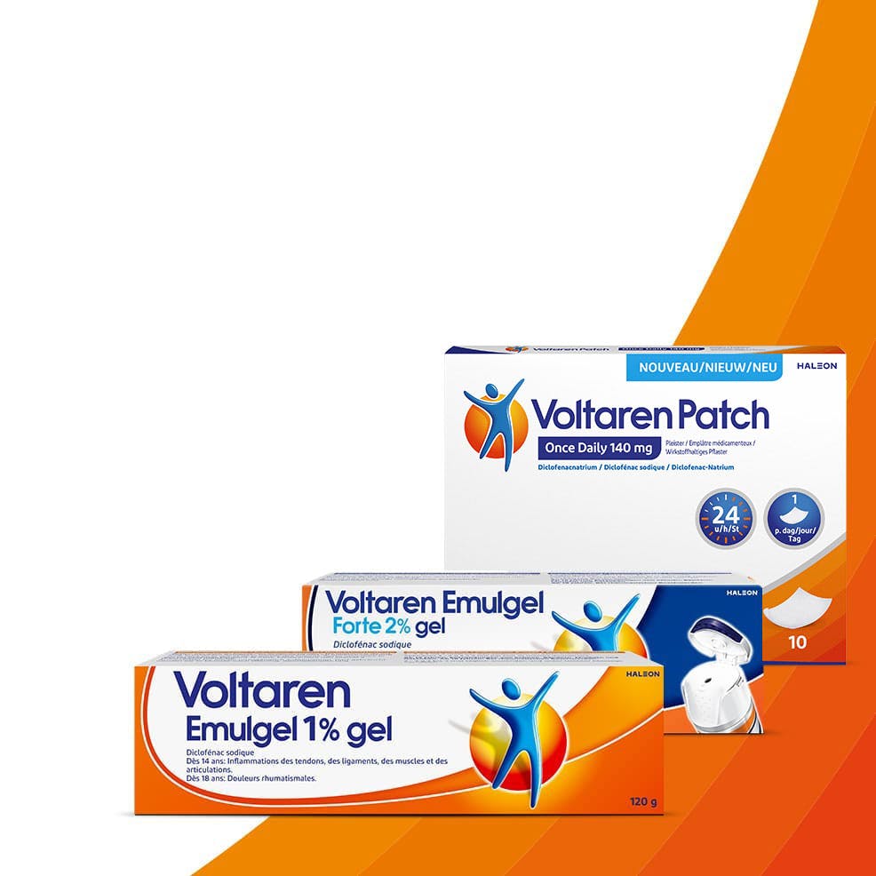 Pack shot des produits Voltaren