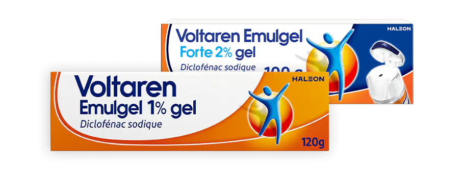 Voltaren Emulgel 1% et Voltaren Emulgel Forte 2%