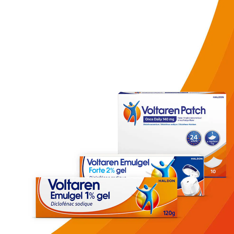 Pack shot des produits Voltaren