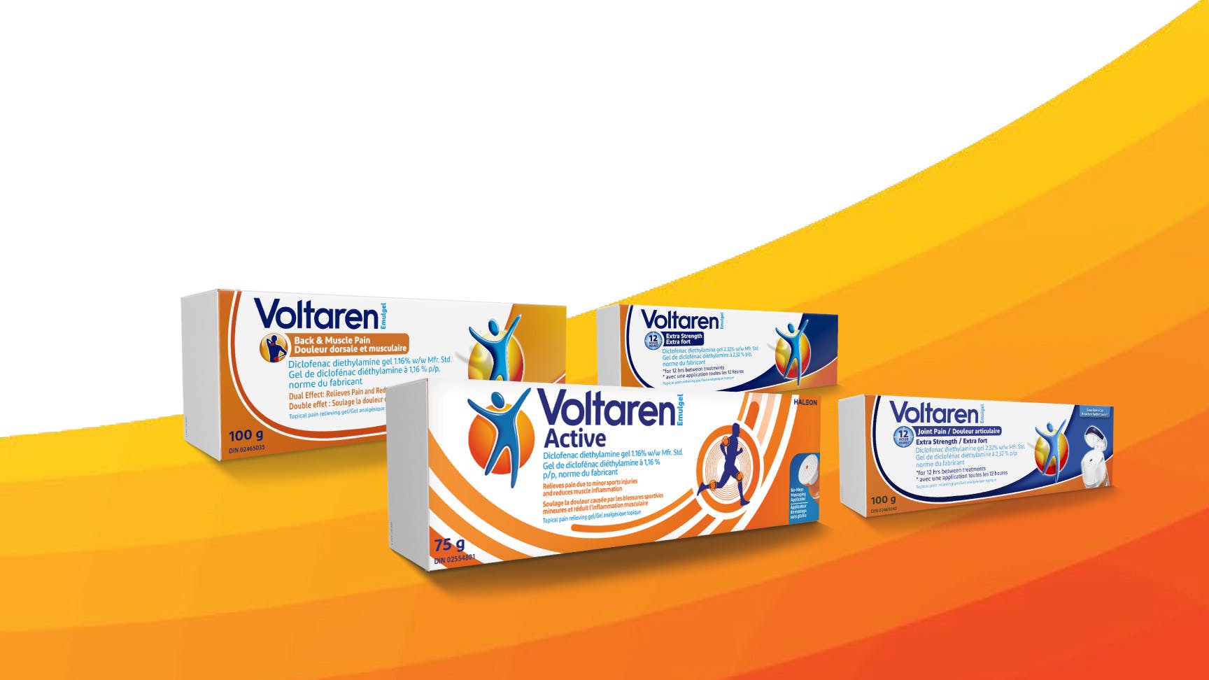 Paquets de gel anti-douleur Voltaren