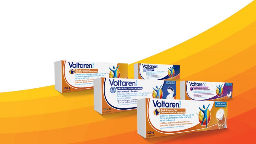 Grouped Voltaren packshots