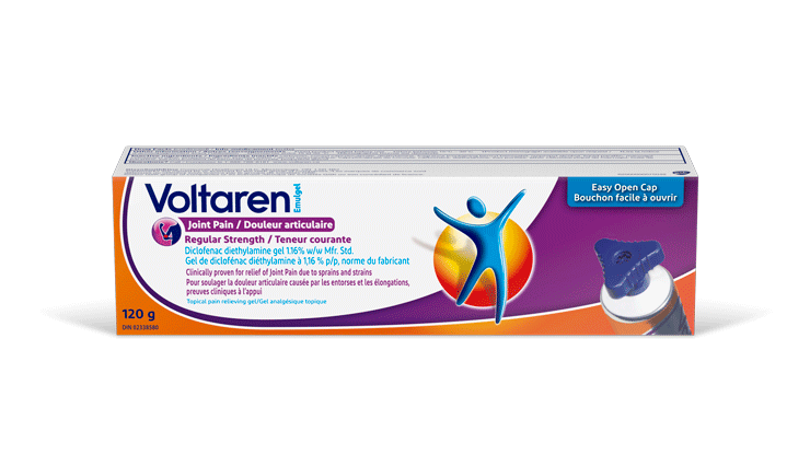 Voltaren Joint Pain Relief Regular Strength 1.16% Diclofenac Gel packshot