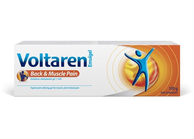 Voltaren 1.16% Diclofenac Gel for back and muscle pain relief product