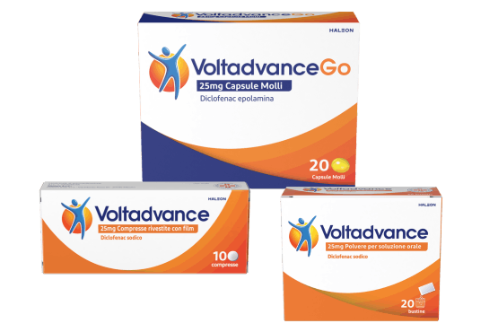 Voltadvance: polvere e compresse antidolorifiche - Ritornainmovimento