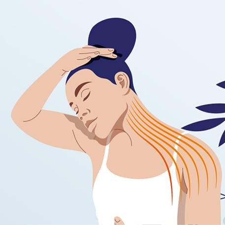 Infographics for neck massage