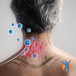 Alívio de dor no pescoço. 