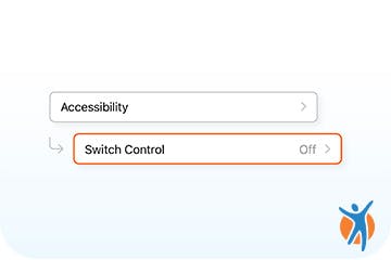 Head-gesture navigation guide, step 3 - Switch control