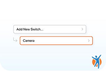 Head-gesture navigation guide, step 6 - Camera