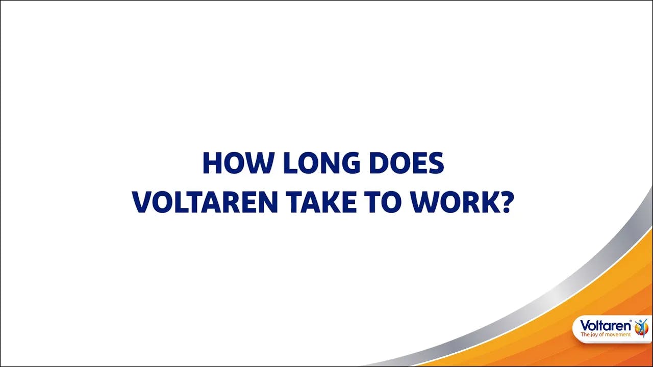 How Long Does it Take Voltaren to Start Working?