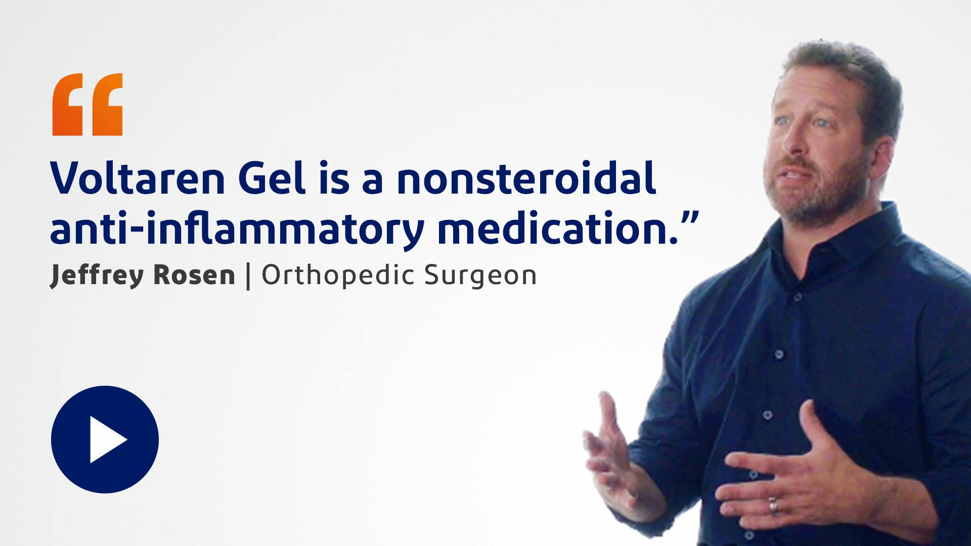 Dr. Rosen Prescribes Voltaren Gel Video Dr. Rosen Prescribes Voltaren Gel Video