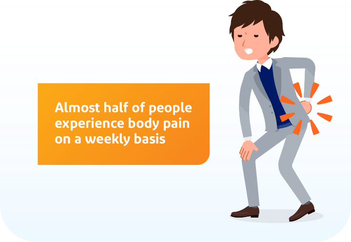 man experiencing body pain
