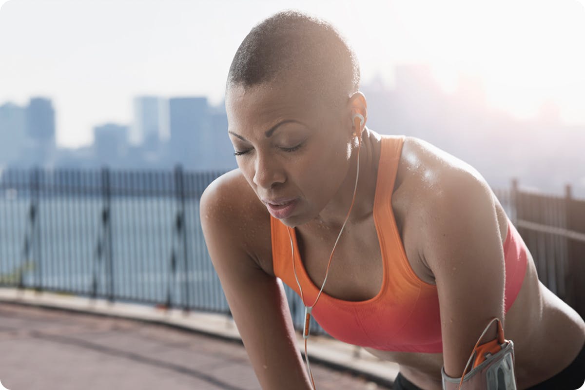 Woman working out