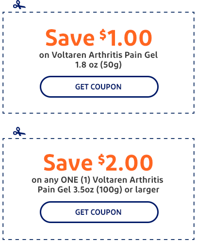 Get Coupon and Save on Voltaren Arthritis Pain Gel