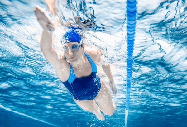 Woman swimming