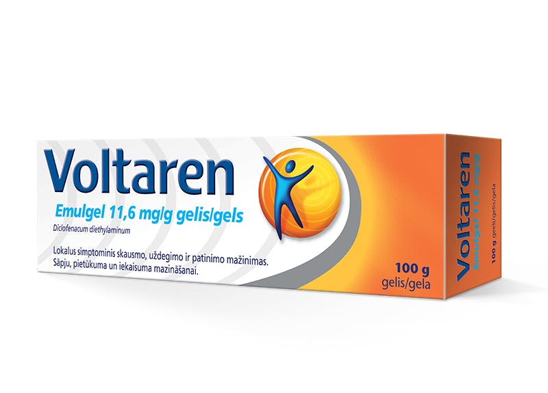 Voltaren Emulgel 11,6 mg/g gelis Produktas - Voltaren Emulgel 11,6 mg/g gelis