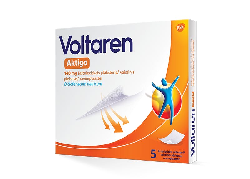 Produktas - Voltaren Aktigo 140 mg vaistinis pleistras