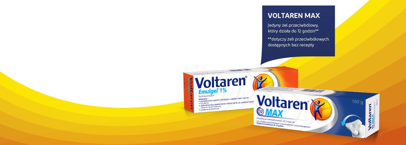 Produkty przeciwbólowe i przeciwzapalne Voltaren Max i Voltaren Emulgel