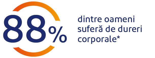 88% din oameni au dureri corporale