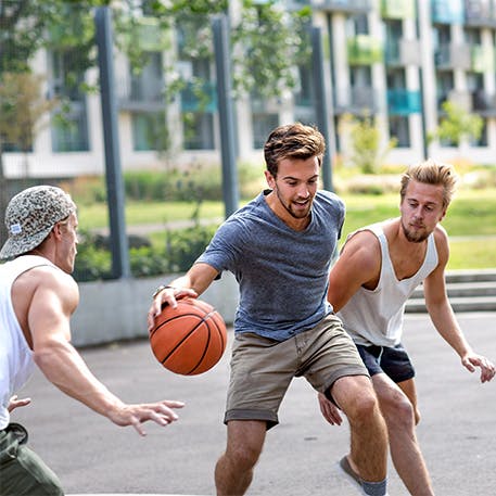 Men Playing Basketball