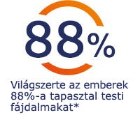 Világszerte az emberek 88%-a tapasztal testi fájdalmakat