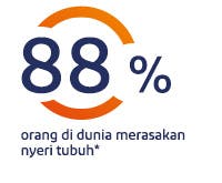 88% orang di dunia merasakan nyeri tubuh