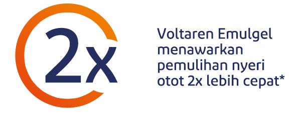 Voltaren Emulgel menawarkan pemulihan nyeri otot 2x lebih cepat Voltaren Emulgel menawarkan pemulihan nyeri otot 2x lebih cepat