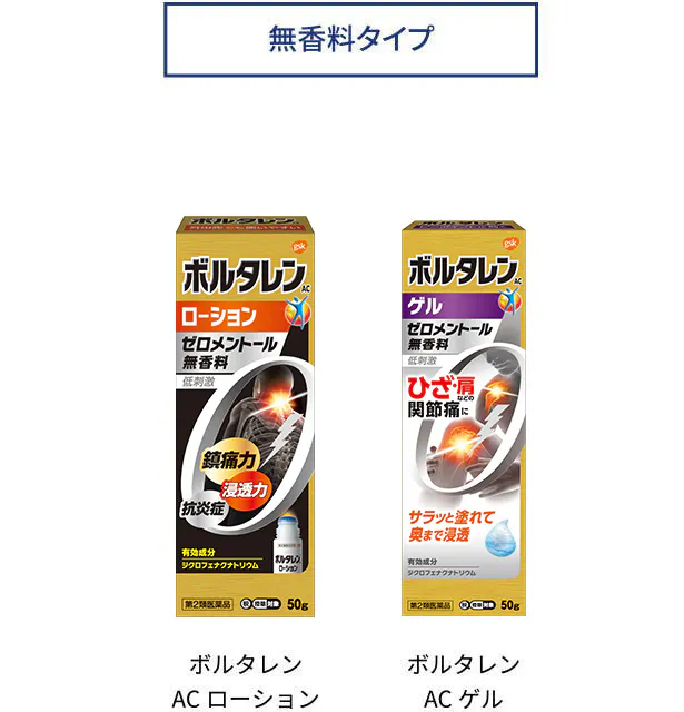 ボルタレンの塗り薬にはどんなものがありますか