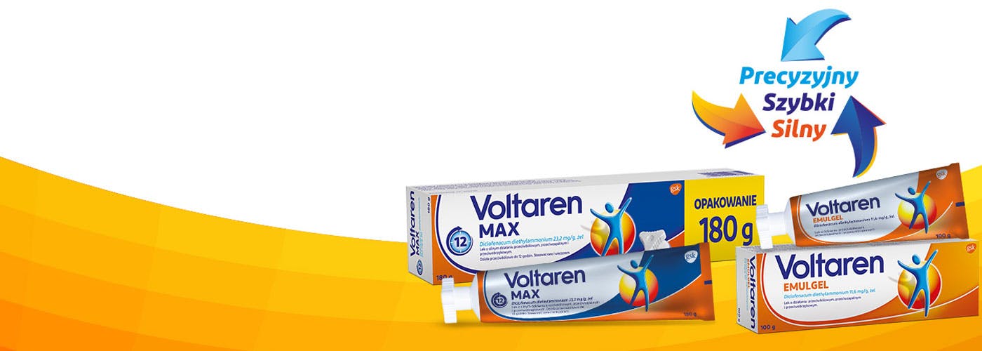Produkty przeciwbólowe i przeciwzapalne Voltaren Max i Voltaren Emulgel