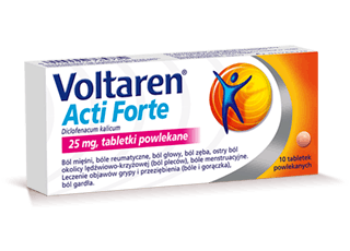 Opakowanie Voltaren Acti Forte w tabletkach