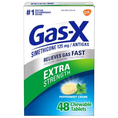 Gas-X Extra Strength Peppermint Chewable Tablet (tableta masticable con sabor a menta) 